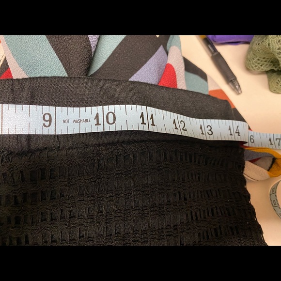 Maxi length black overlay skirt - Picture 5 of 6